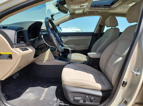 KMHD84LF2HU243620 2017 HYUNDAI ELANTRA Beige Widok tylnych siedzeń