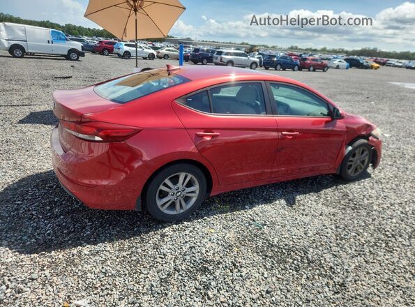 KMHD84LF2HU253886 2017 HYUNDAI ELANTRA Red Задня права чверть
