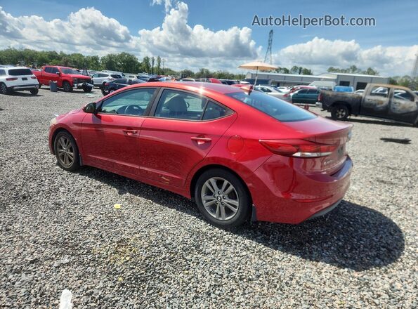 KMHD84LF2HU253886 2017 HYUNDAI ELANTRA Red Задня ліва чверть