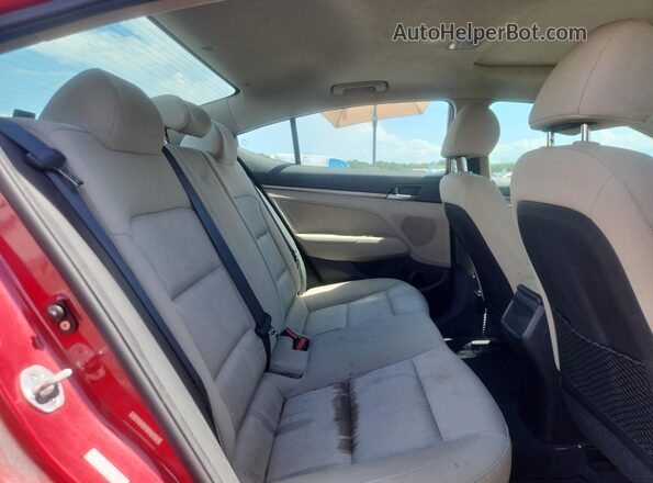 KMHD84LF2HU253886 2017 HYUNDAI ELANTRA Red Вид задніх сидінь