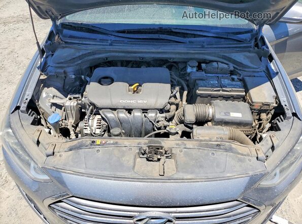 KMHD84LF2HU359268 2017 HYUNDAI ELANTRA Gray Вид задньої частини салону
