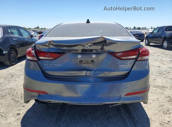 KMHD84LF2HU359268 2017 HYUNDAI ELANTRA Gray Вид ззаду