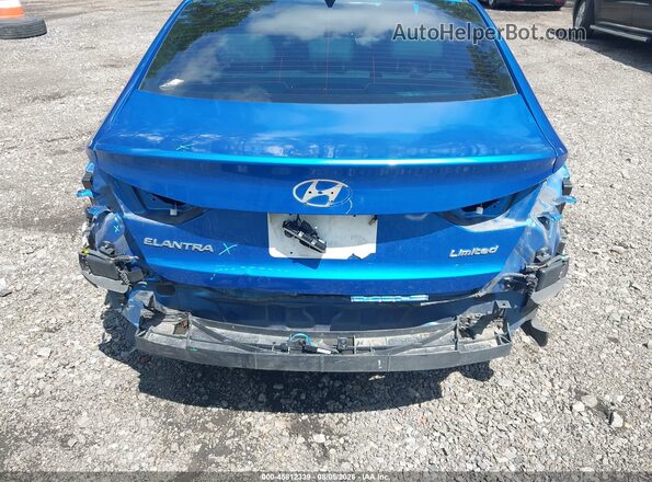 KMHD84LF2HU359898 2017 HYUNDAI ELANTRA Blue Widok z przodu