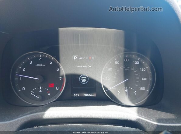 KMHD84LF2HU359898 2017 HYUNDAI ELANTRA Blue Widok tylnych siedzeń