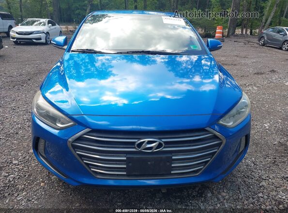 KMHD84LF2HU359898 2017 HYUNDAI ELANTRA Blue Widok wnętrza z tyłu