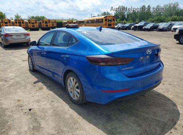 KMHD84LF2HU361831 2017 HYUNDAI ELANTRA Синий Задняя левая четверть