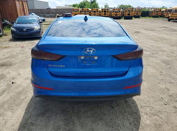 KMHD84LF2HU361831 2017 HYUNDAI ELANTRA Синий Вид сзади