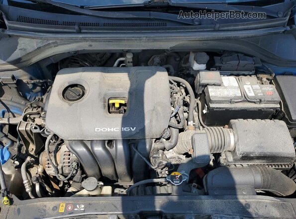 KMHD84LF2HU361831 2017 HYUNDAI ELANTRA Синий Вид задней части салона
