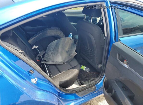 KMHD84LF2HU361831 2017 HYUNDAI ELANTRA Синий Вид задних сидений