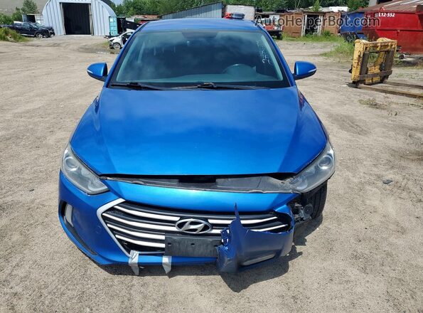 KMHD84LF2HU361831 2017 HYUNDAI ELANTRA Синий Вид спереди