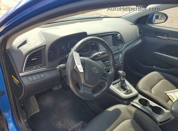 KMHD84LF2HU361831 2017 HYUNDAI ELANTRA Синий Вид панели приборов