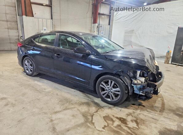 KMHD84LF2JU492134 2018 HYUNDAI ELANTRA Black Передня права чверть