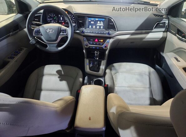 KMHD84LF2JU492134 2018 HYUNDAI ELANTRA Black Вид панелі приладів