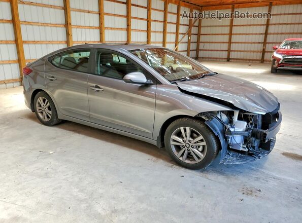 KMHD84LF2JU494739 2018 HYUNDAI ELANTRA Серый Передняя правая четверть
