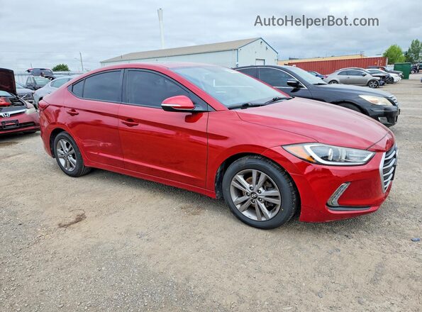 KMHD84LF2JU512818 2018 HYUNDAI ELANTRA Red Przód prawy