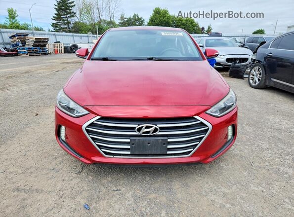 KMHD84LF2JU512818 2018 HYUNDAI ELANTRA Red Widok z przodu