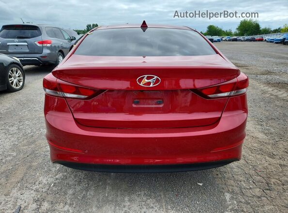 KMHD84LF2JU512818 2018 HYUNDAI ELANTRA Red Widok z tyłu