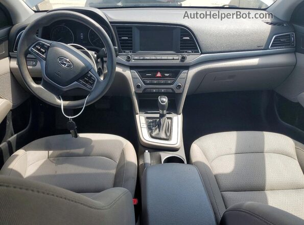 KMHD84LF2JU537606 2018 HYUNDAI ELANTRA Gray Առջևի վահանակի տեսք