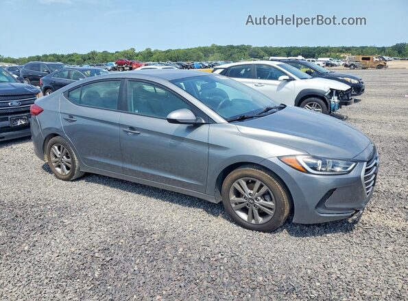 KMHD84LF2JU537606 2018 HYUNDAI ELANTRA Gray Առջևի աջ