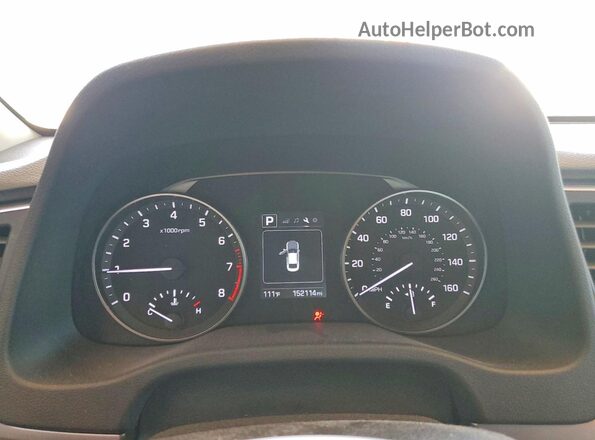 KMHD84LF2JU622820 2018 HYUNDAI ELANTRA Золотой Вид щитка приборов
