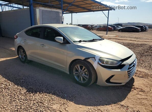 KMHD84LF2JU622820 2018 HYUNDAI ELANTRA Золотой Передняя правая четверть
