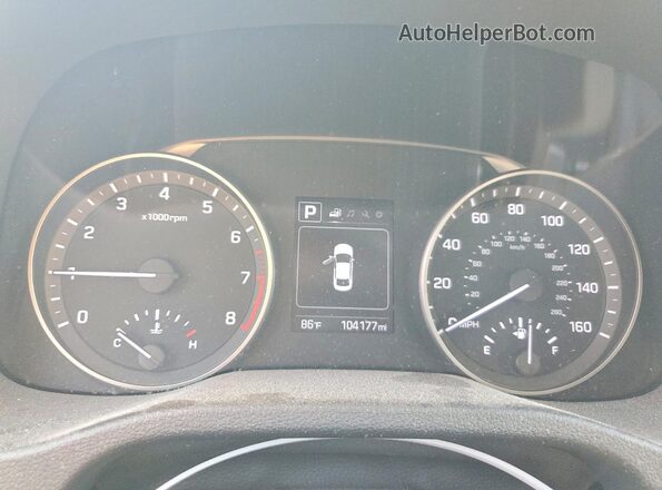 KMHD84LF2JU720214 2018 HYUNDAI ELANTRA Silver Вид щитка приладів