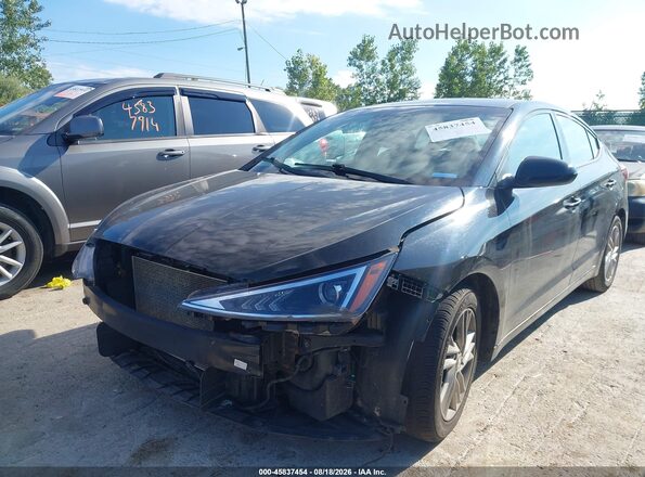KMHD84LF2KU746586 2019 HYUNDAI ELANTRA Black Front view