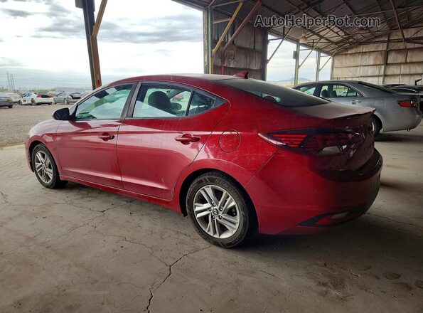 KMHD84LF2KU752940 2019 HYUNDAI ELANTRA Красный Задняя левая четверть