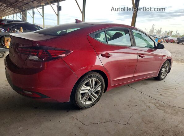 KMHD84LF2KU752940 2019 HYUNDAI ELANTRA Красный Задняя правая четверть