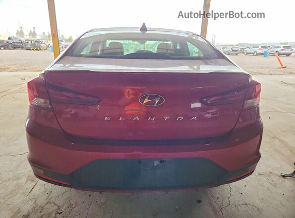 KMHD84LF2KU752940 2019 HYUNDAI ELANTRA Красный Вид сзади