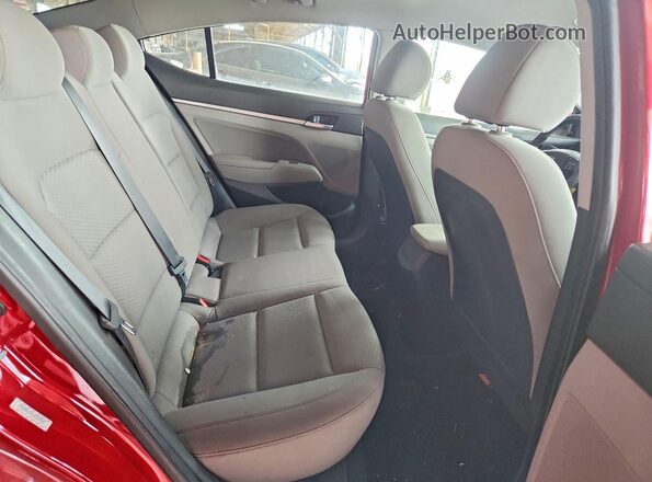 KMHD84LF2KU752940 2019 HYUNDAI ELANTRA Красный Вид задних сидений