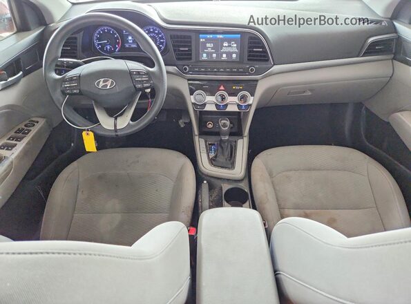 KMHD84LF2KU752940 2019 HYUNDAI ELANTRA Красный Вид панели приборов