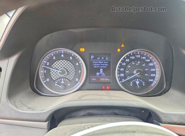 KMHD84LF2KU767292 2019 HYUNDAI ELANTRA Black Instrument cluster view