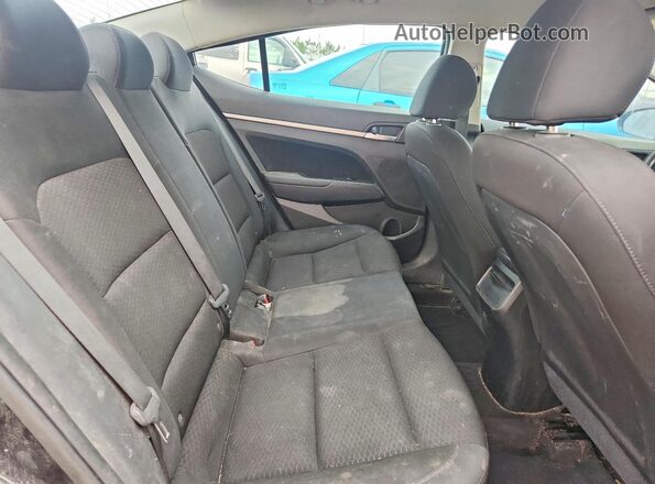 KMHD84LF2KU767292 2019 HYUNDAI ELANTRA Black Rear seats view