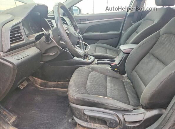 KMHD84LF2KU767292 2019 HYUNDAI ELANTRA Black Front interior view