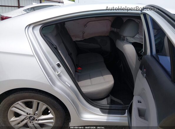 KMHD84LF2KU843447 2019 HYUNDAI ELANTRA Silver Widok naklejki z numerem VIN