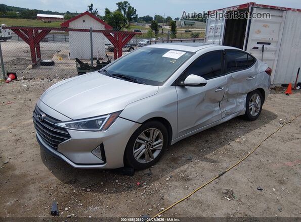 KMHD84LF2KU843447 2019 HYUNDAI ELANTRA Silver Przód lewy
