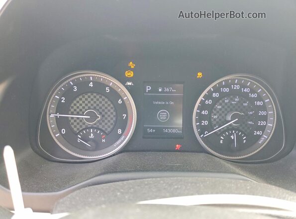 KMHD84LF2LU895310 2020 HYUNDAI ELANTRA Gray Vista del cuadro de instrumentos
