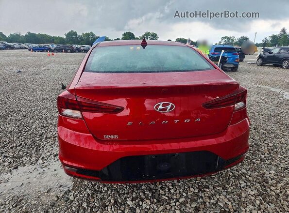 KMHD84LF2LU896781 2020 HYUNDAI ELANTRA Red Widok z tyłu