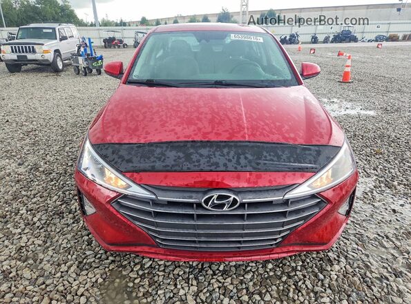 KMHD84LF2LU896781 2020 HYUNDAI ELANTRA Red Widok z przodu