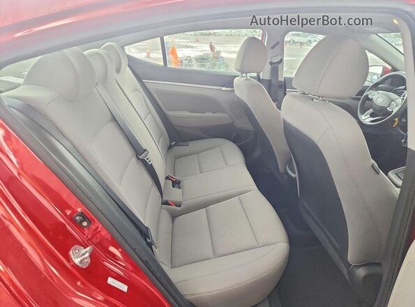 KMHD84LF2LU896781 2020 HYUNDAI ELANTRA Red Widok tylnych siedzeń