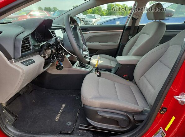 KMHD84LF2LU896781 2020 HYUNDAI ELANTRA Red Widok wnętrza z przodu