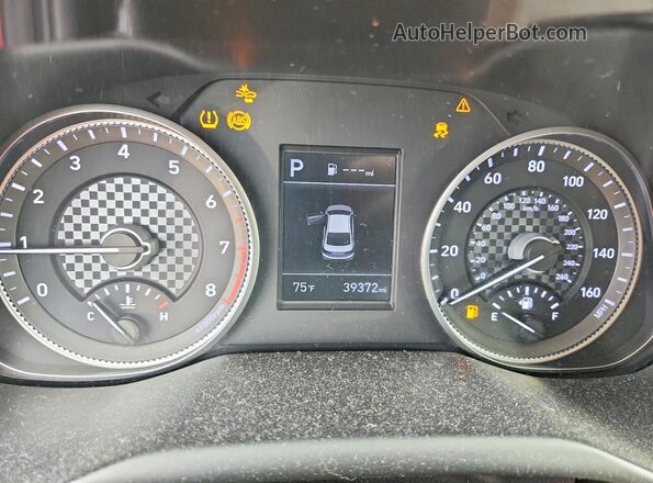 KMHD84LF2LU896781 2020 HYUNDAI ELANTRA Red Widok zestawu wskaźników