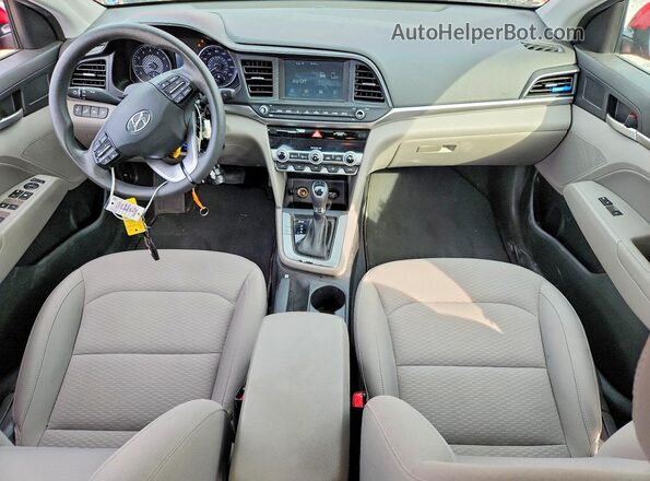 KMHD84LF2LU896781 2020 HYUNDAI ELANTRA Red Widok deski rozdzielczej