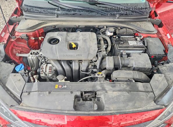 KMHD84LF2LU896781 2020 HYUNDAI ELANTRA Red Widok wnętrza z tyłu