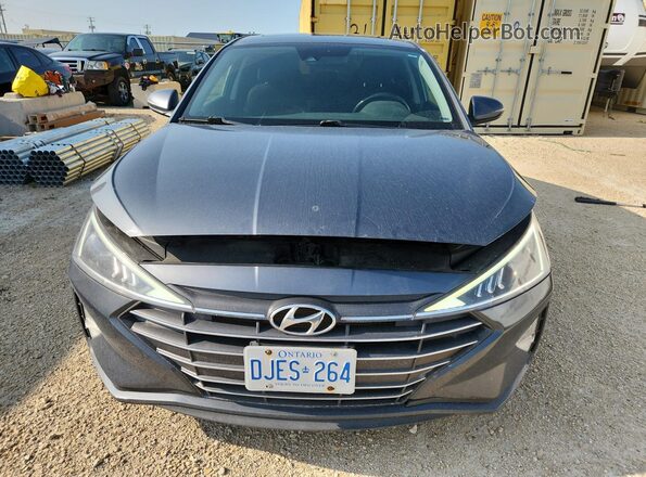 KMHD84LF2LU947602 2020 HYUNDAI ELANTRA Gray Vista de la etiqueta del VIN