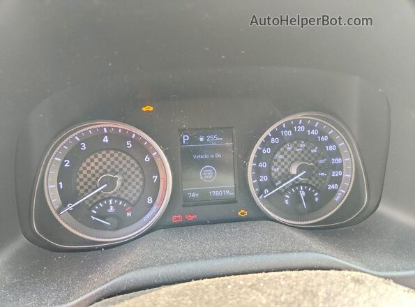 KMHD84LF2LU947602 2020 HYUNDAI ELANTRA Gray Vista del cuadro de instrumentos