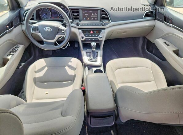 KMHD84LF3HU062963 2017 HYUNDAI ELANTRA Серебряный Вид панели приборов