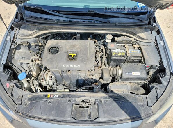 KMHD84LF3HU062963 2017 HYUNDAI ELANTRA Серебряный Вид задней части салона