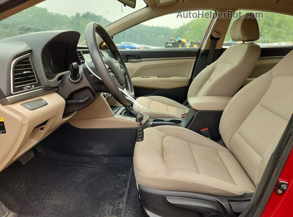 KMHD84LF3HU076538 2017 HYUNDAI ELANTRA Red Սալոնի դիմացի տեսք